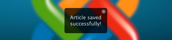 Joomla Front-end Editor: User Friendly Notifications