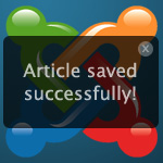 Joomla Front-end Editor: User Friendly Notifications