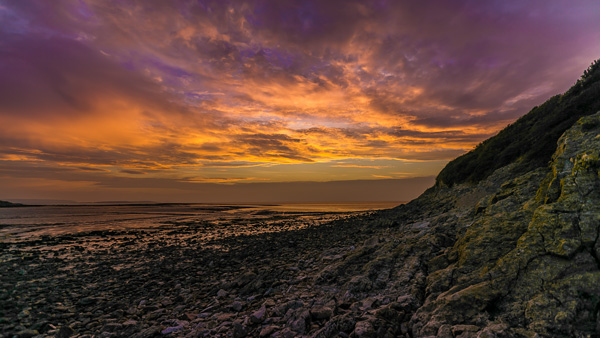 Firey Sunset in Clevedon